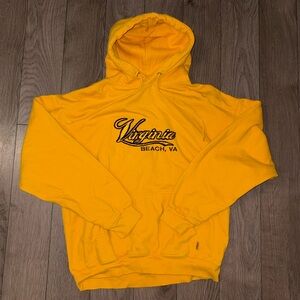 Vintage Yellow Virginia Beach Hoodie